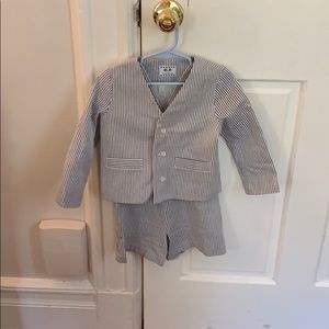 Baby seersucker suit